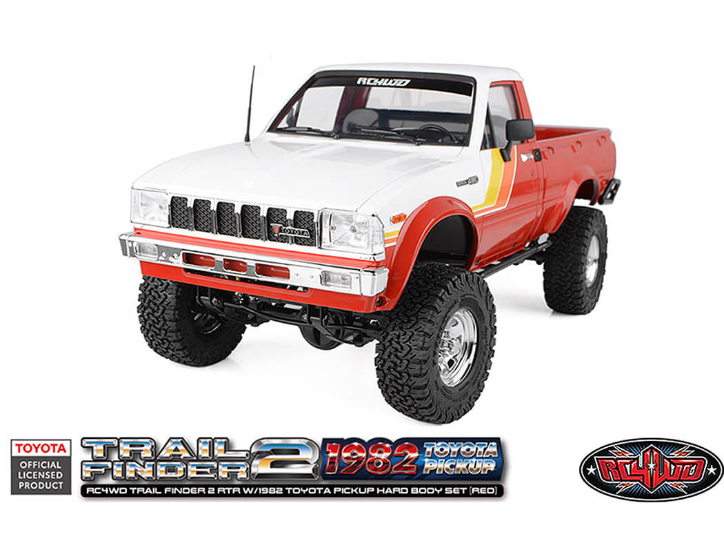 RC4WD Trail Finder 2 RTR w/ 1982 Toyota Pickup Hard Body Set - Rood