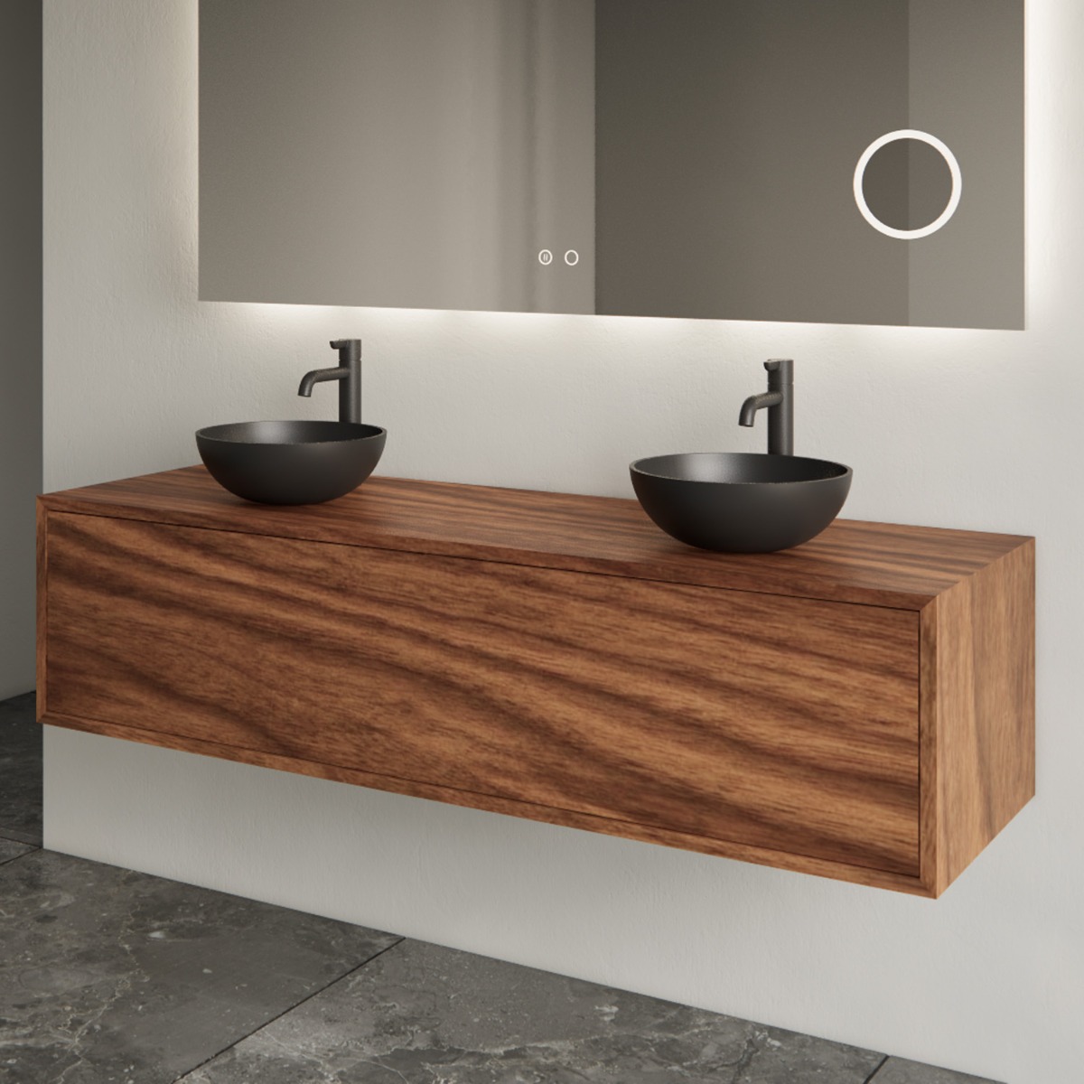 Gliss Design Gliss Desgin Joa badmeubel 120cm walnut