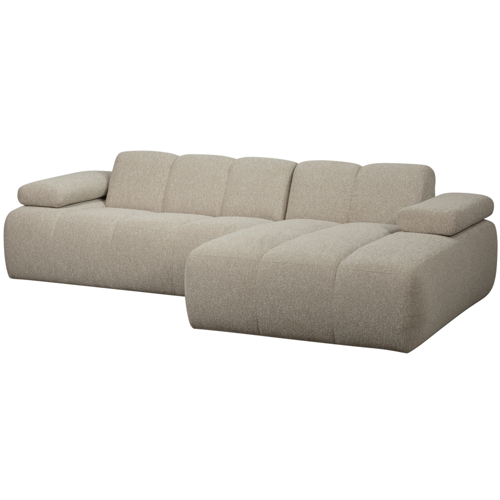 WOOOD-collectie Mojo Chaise Longue Rechts Boucle Beige Melange