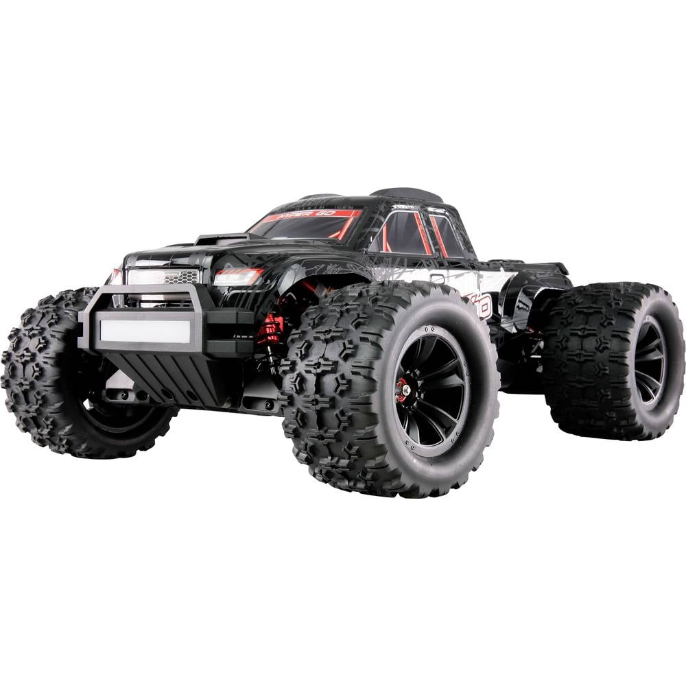 Amewi Hyper Go MTX10 Zwart Brushless 1:10 RC auto Elektro Monstertruck RTR 2,4 GHz