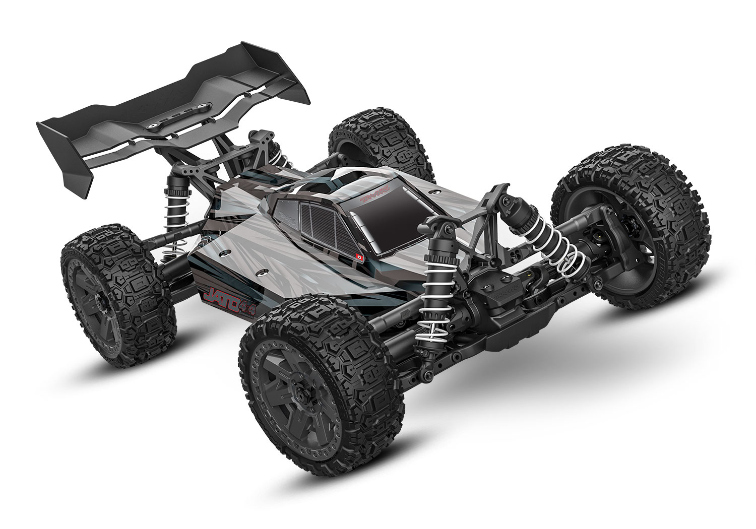 Traxxas Jato 4X4 BL-2S brushless buggy - Zwart