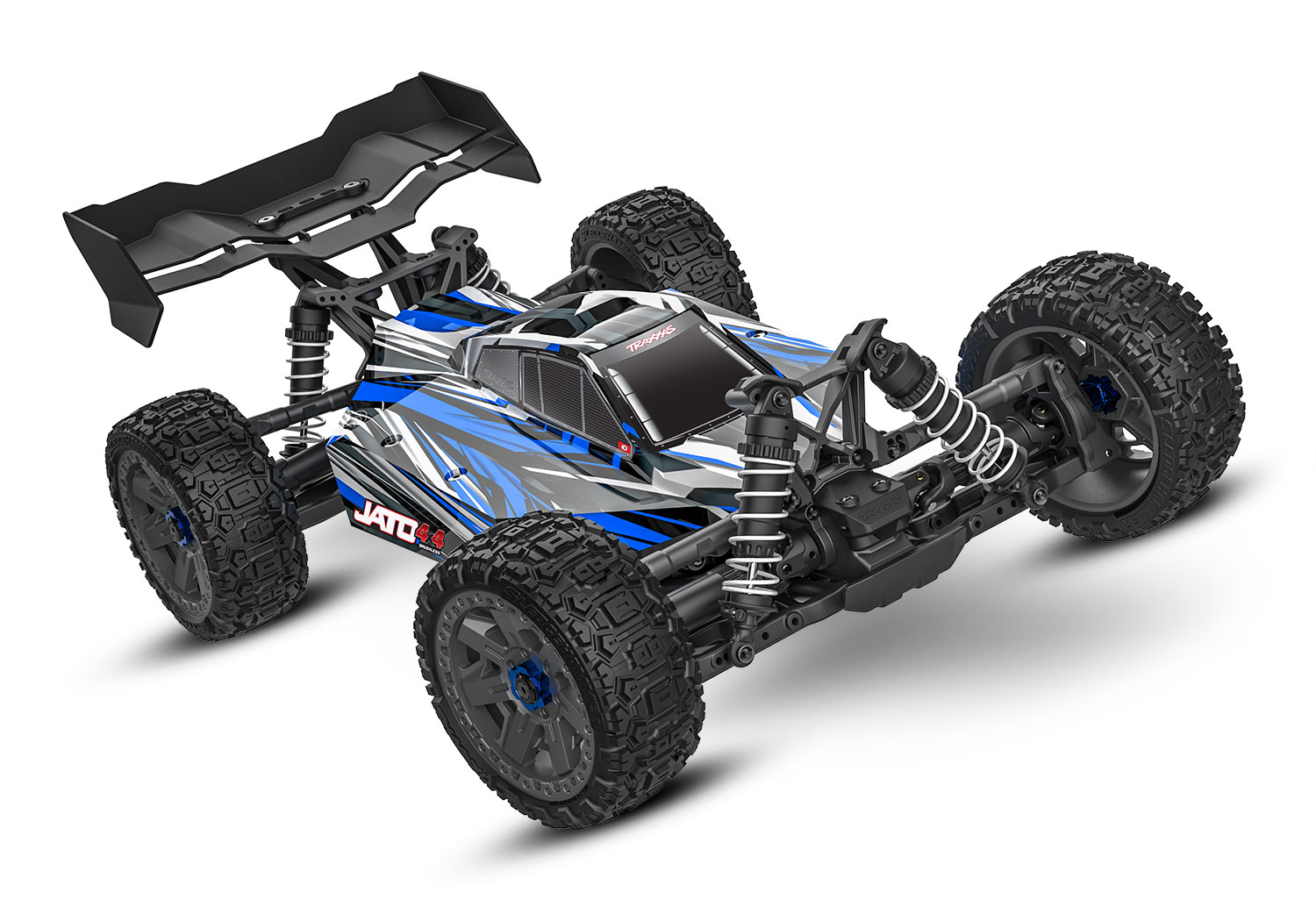 Traxxas Jato 4X4 BL-2S brushless buggy - Blauw