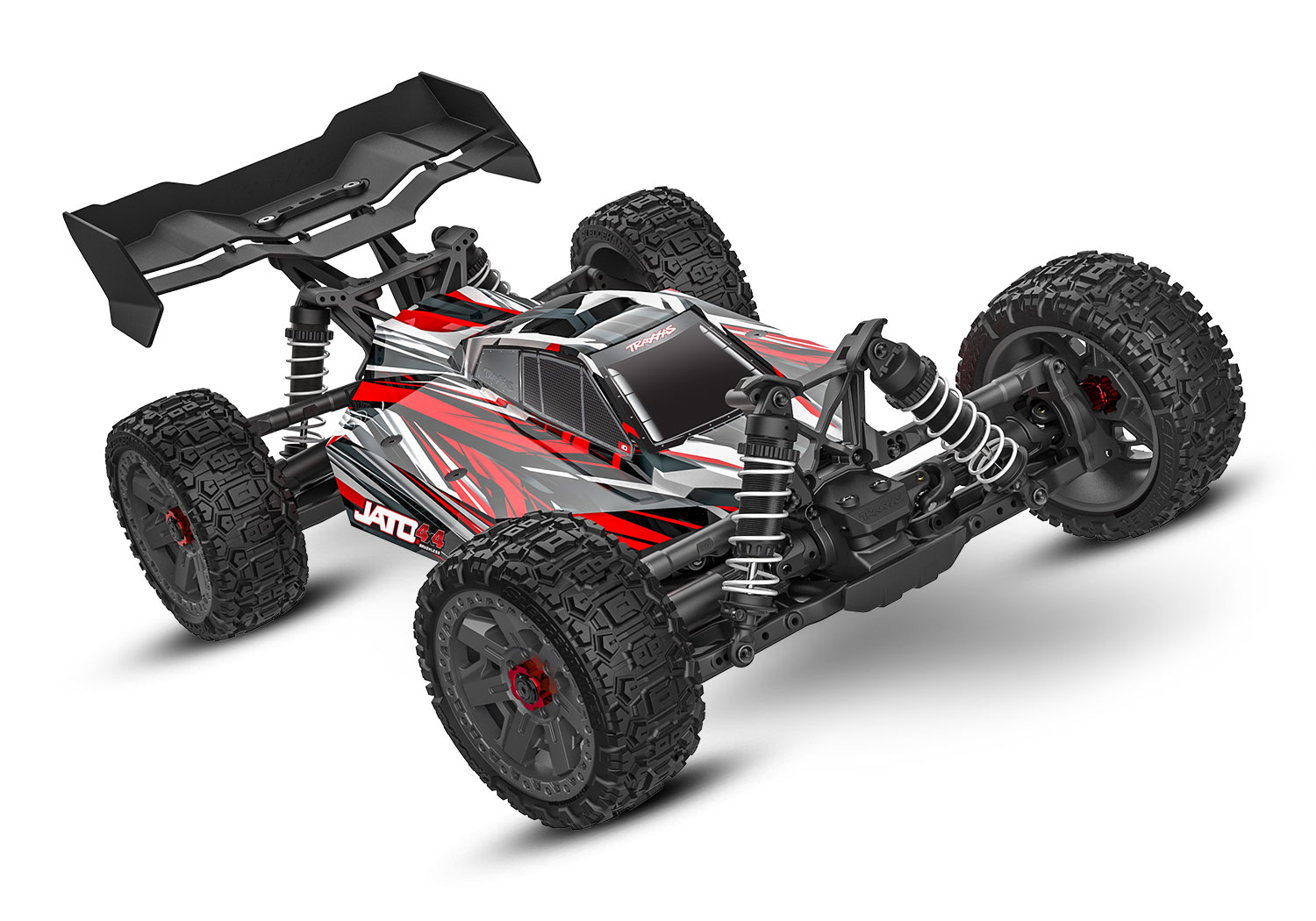 Traxxas Jato 4X4 BL-2S brushless buggy - Rood