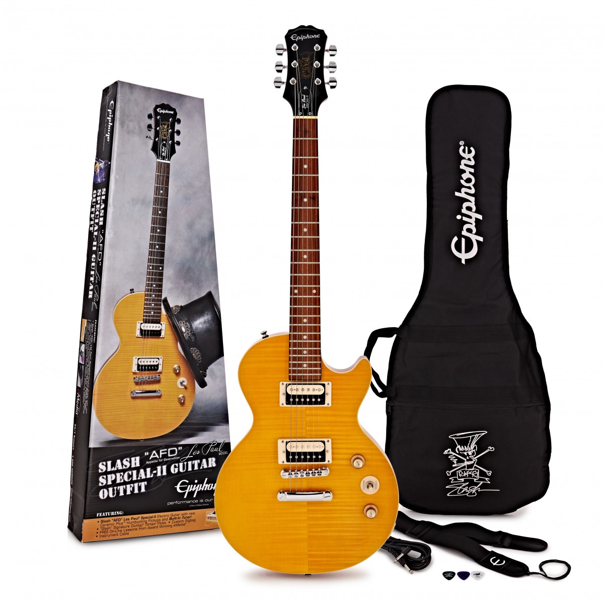 Epiphone Slash AFD Les Paul Special II Elektrische Gitaar Outfit