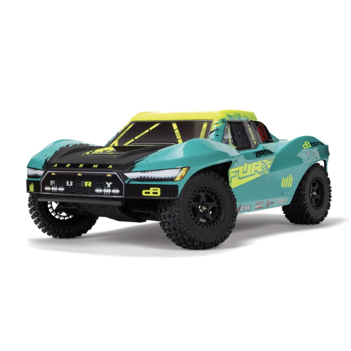 Arrma RC Arrma FURY 223S BLX Brushless 2WD Short Course Truck RTR - Groen