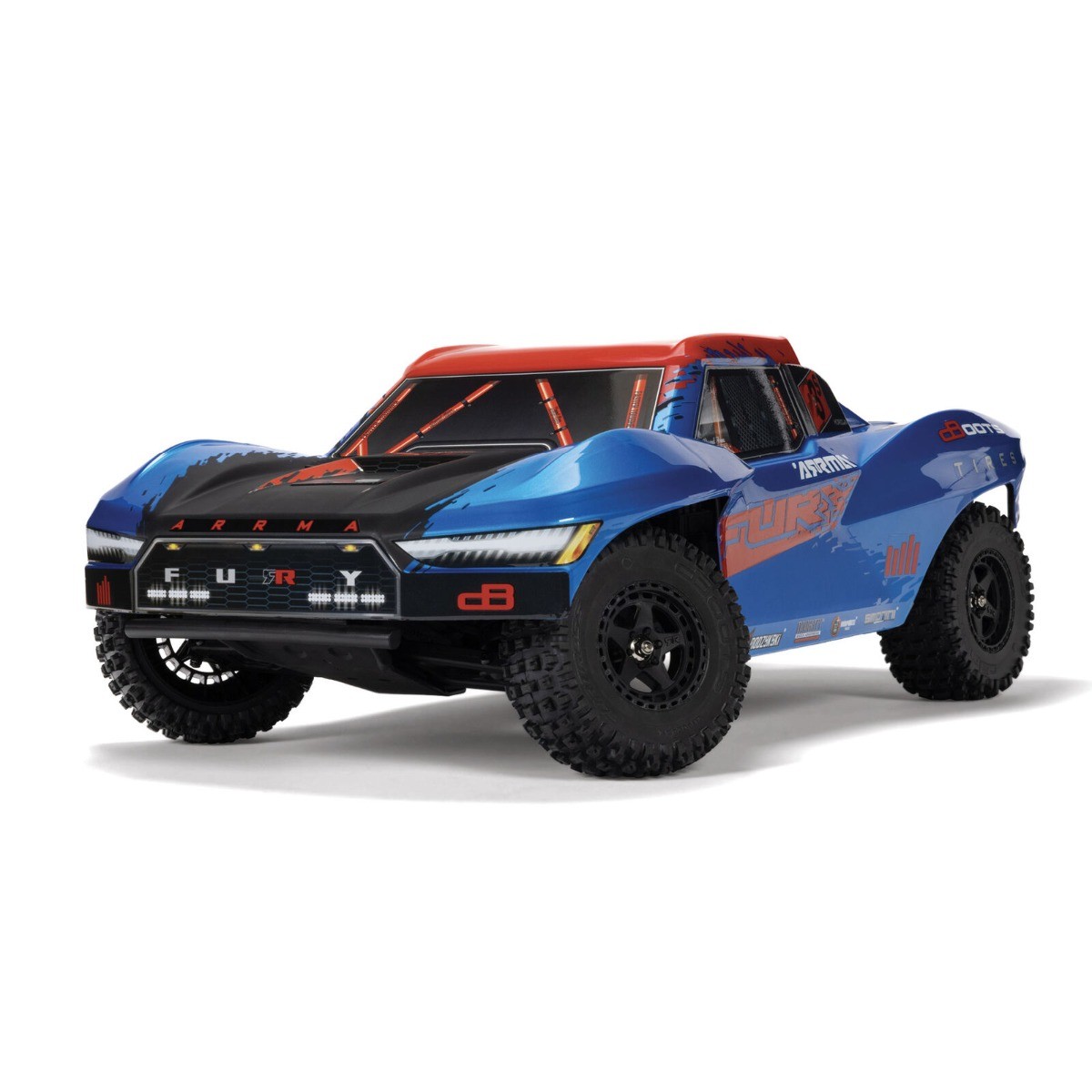 Arrma RC Arrma FURY 223S BLX Brushless 2WD Short Course Truck RTR - Blauw