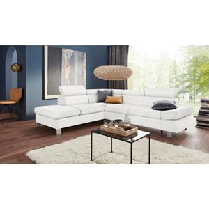 Exxpo - sofa fashion Hoekbank Fiji, L-vorm met verstelbare hoofdsteun resp. rugleuning, naar keuze met slaapfunctie