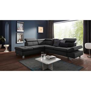 Exxpo - sofa fashion Hoekbank Fiji, L-vorm met verstelbare hoofdsteun resp. rugleuning, naar keuze met slaapfunctie