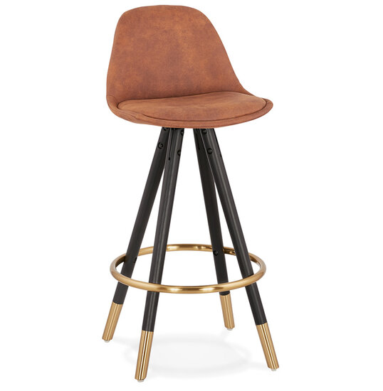 Meubelen-Online Counter chair barkruk Parijs stof bruin