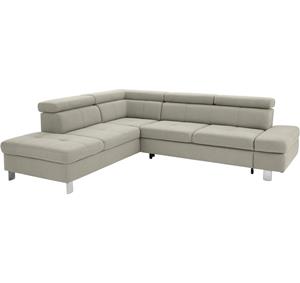Exxpo - sofa fashion Hoekbank Fiji, L-vorm met verstelbare hoofdsteun resp. rugleuning, naar keuze met slaapfunctie