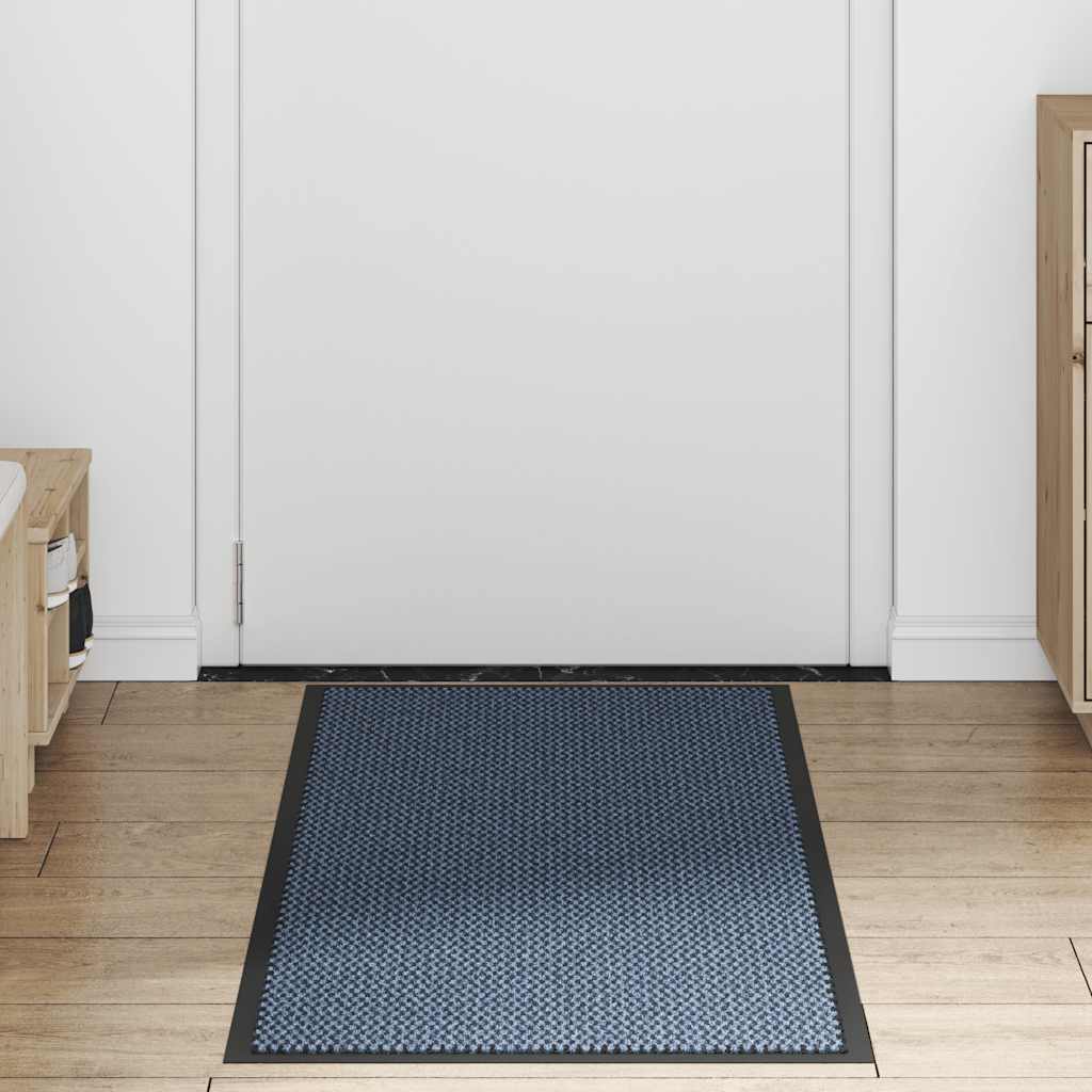 vidaXL Deurmat 60x150 cm blauw