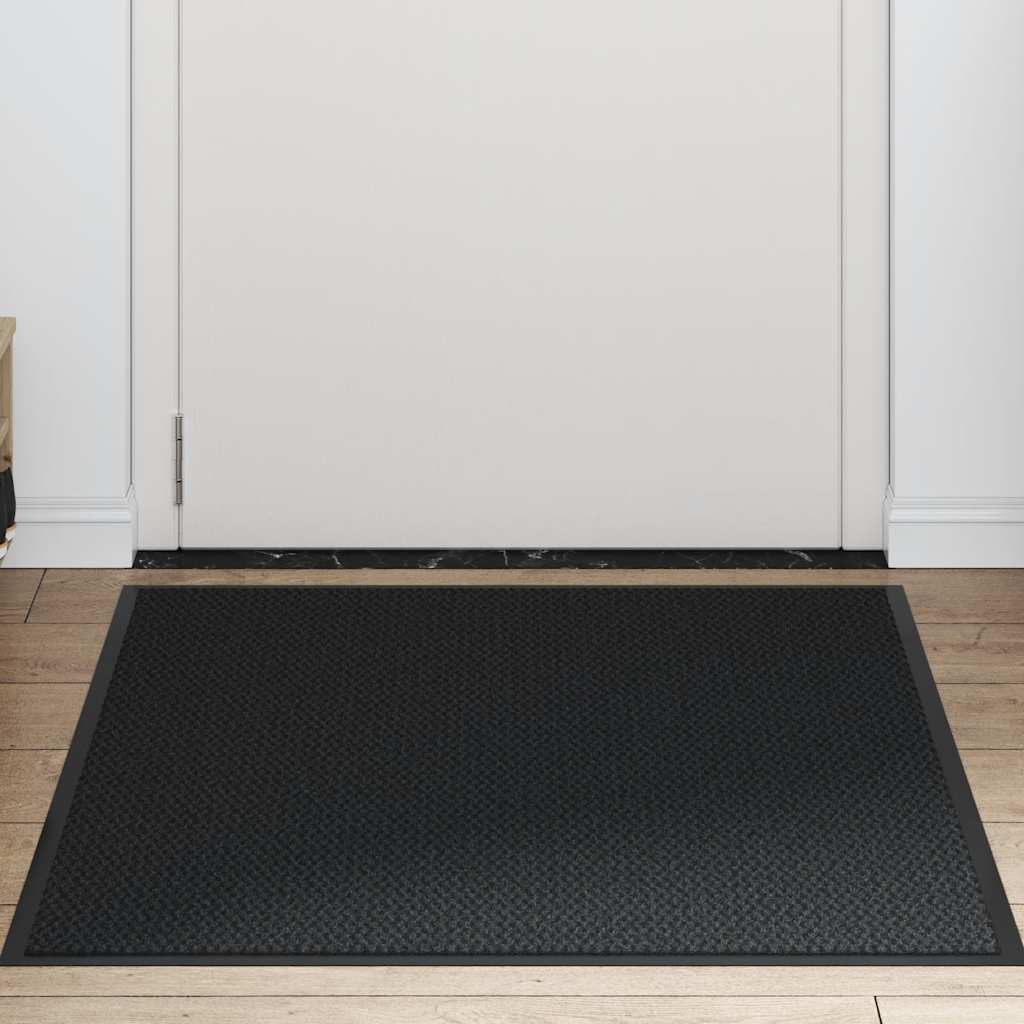 vidaXL Deurmat 80x120 cm zwart