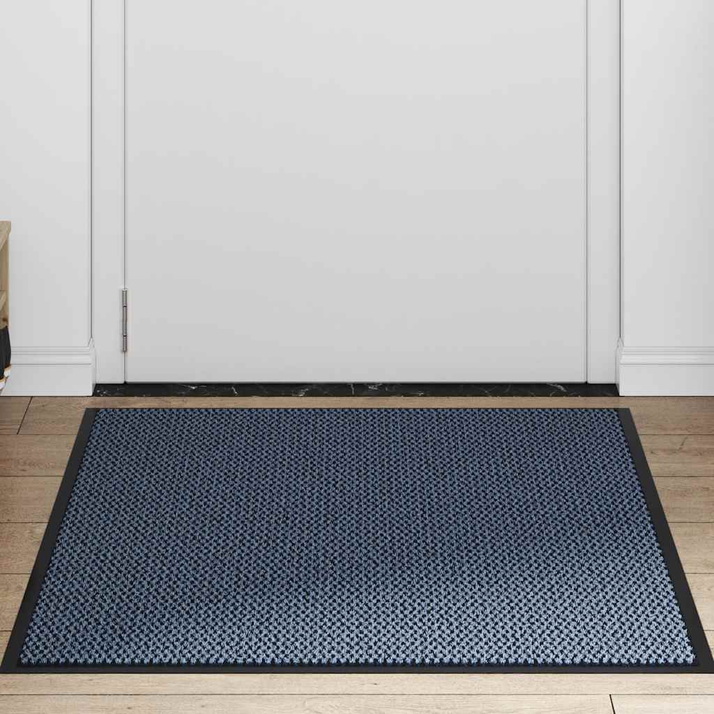 vidaXL Deurmat 80x120 cm blauw