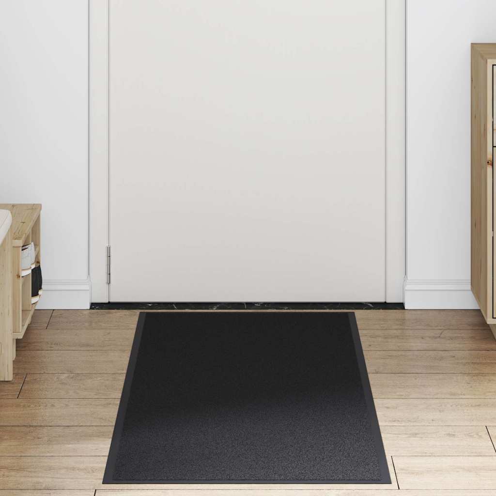 vidaXL Deurmat 60x150 cm zwart