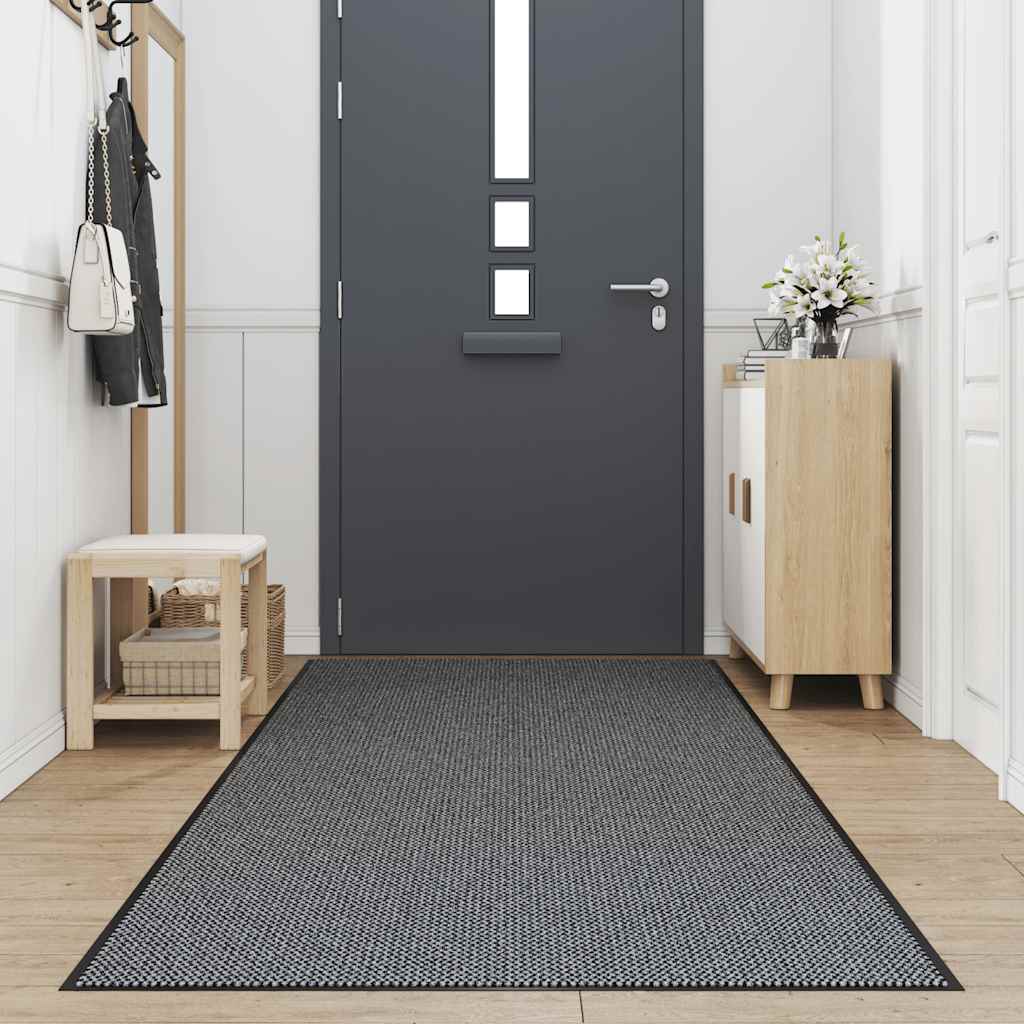 vidaXL Deurmat 115x500 cm antracietkleurig