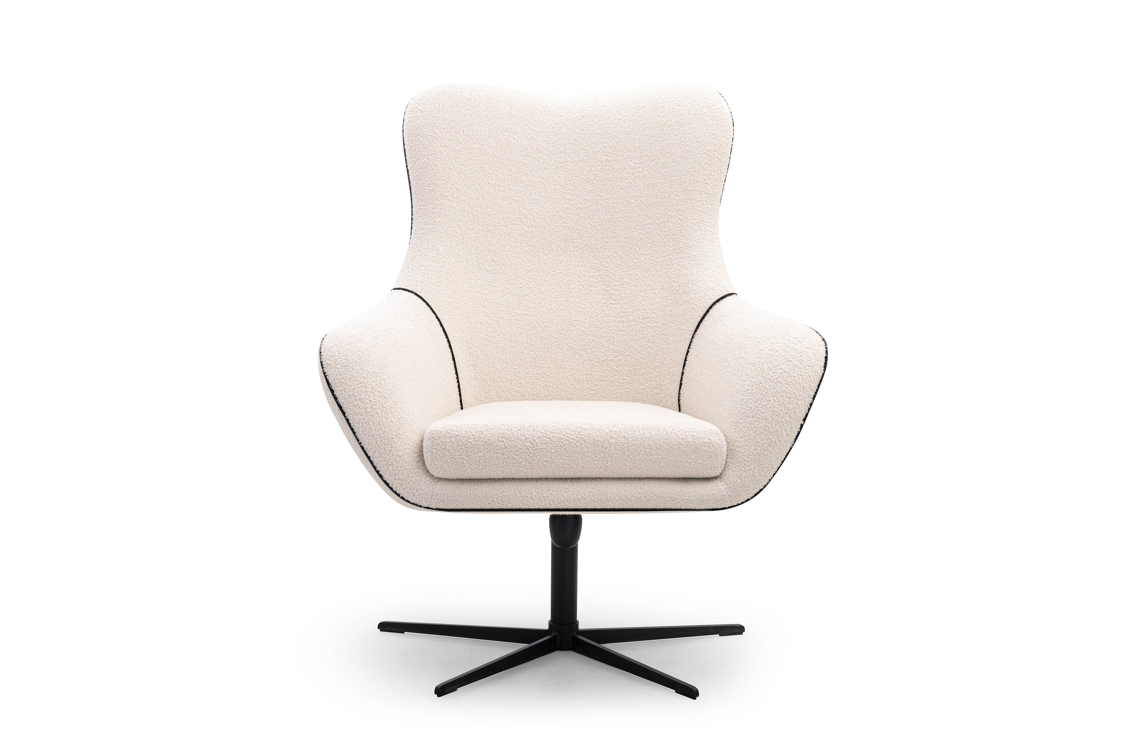 NADUVI Collection Fauteuil ESSI met draaifunctie bouclé | 