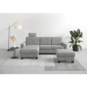 Home affaire Hoekbank Summer L-vorm met récamier, met of zonder slaapfunctie en bedkist, cordbekleding,