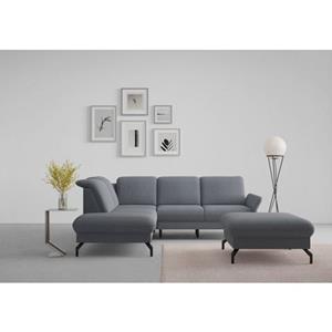 Sit&more Hoekbank Fashion L-vorm naar keuze met verstelbare hoofdsteun en uittrekzitting, motorisch