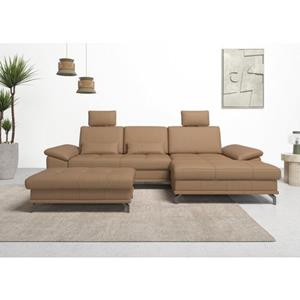 Places of Style Hoekbank Costello 3 nierkussens, optionele bedfunctie en bedlade