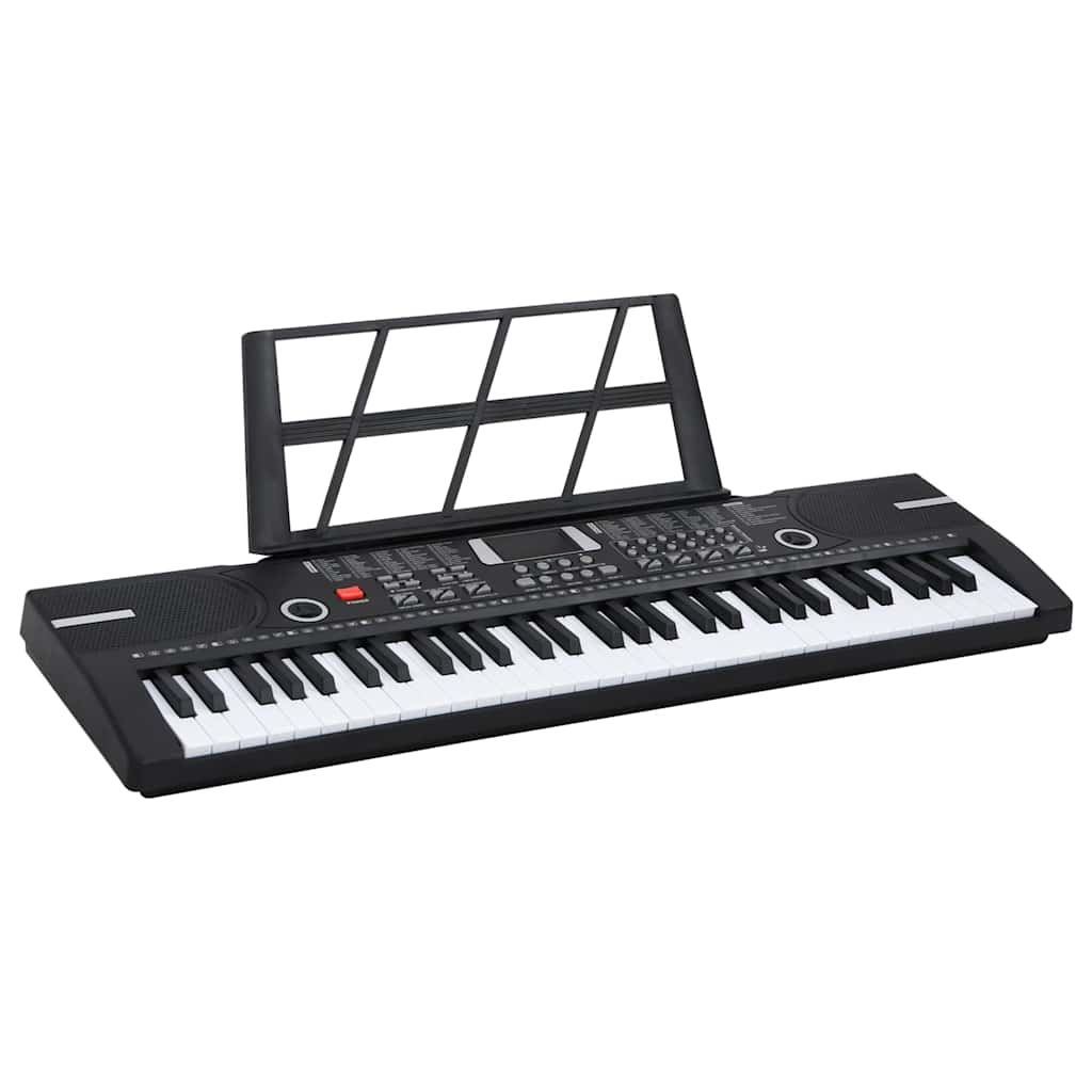 vidaXL 61 toetsen piano elektrisch keyboard met muziekstandaard