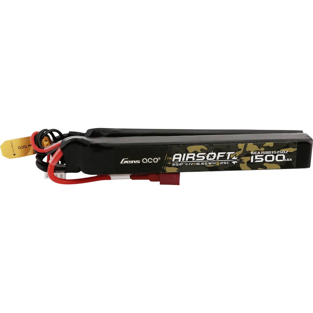 Gens ace LiPo accupack 11.1 V 1500 mAh Aantal cellen: 3 25 C Block