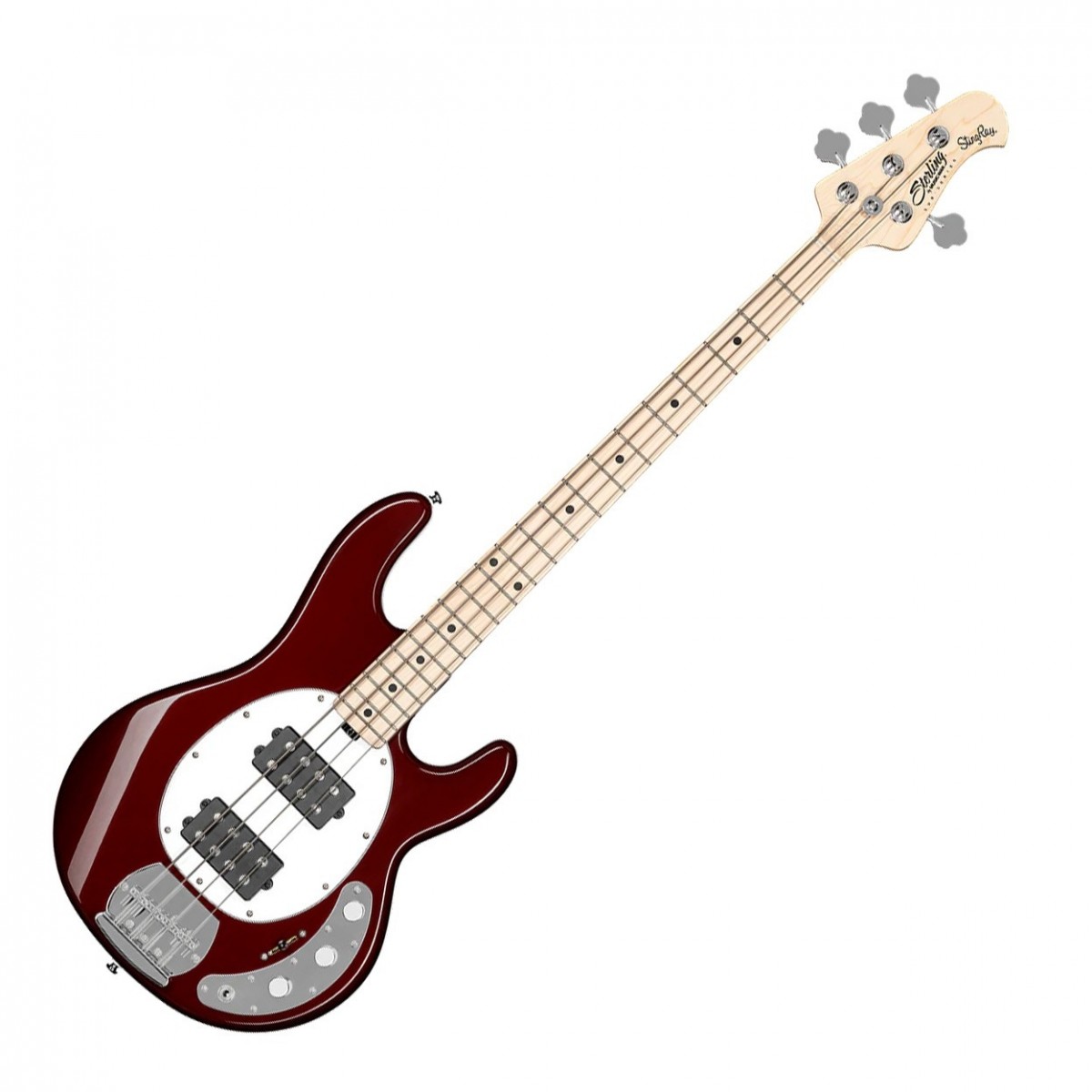 Sterling by Music Man Sterling Stingray Ray4 HH Bass Candy Apple Red