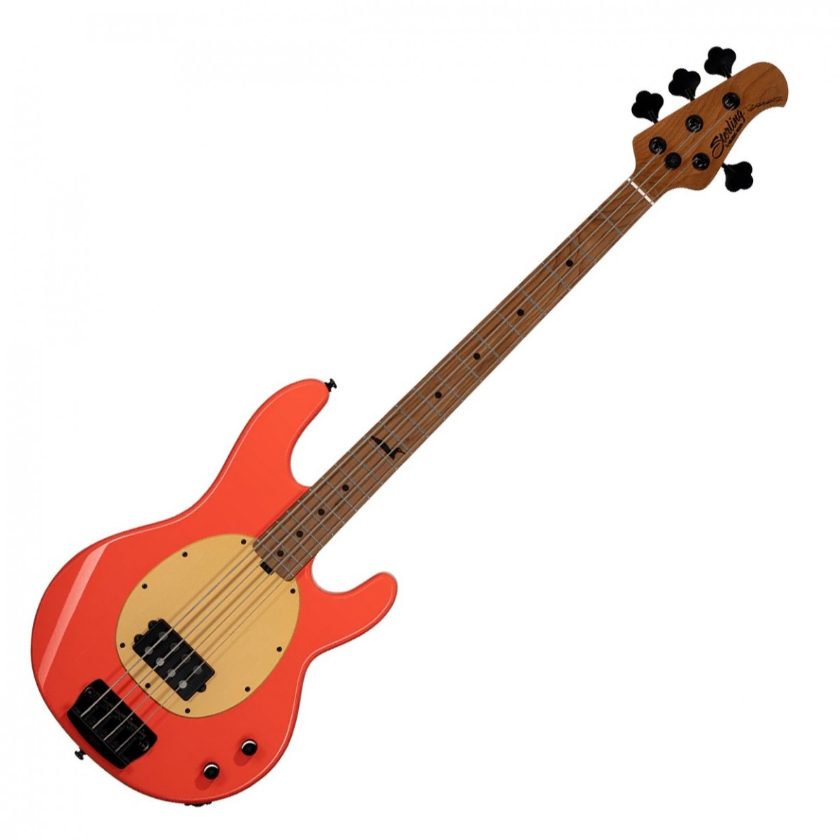 Sterling by Music Man Pete Wentz Signature Bass Fiesta Red