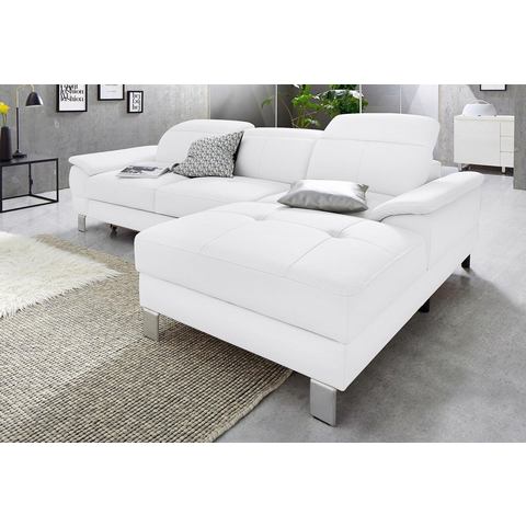 Exxpo - sofa fashion Hoekbank Mantua 2, incl. hoofd- of rugverstelling, comfortabel, L-vorm