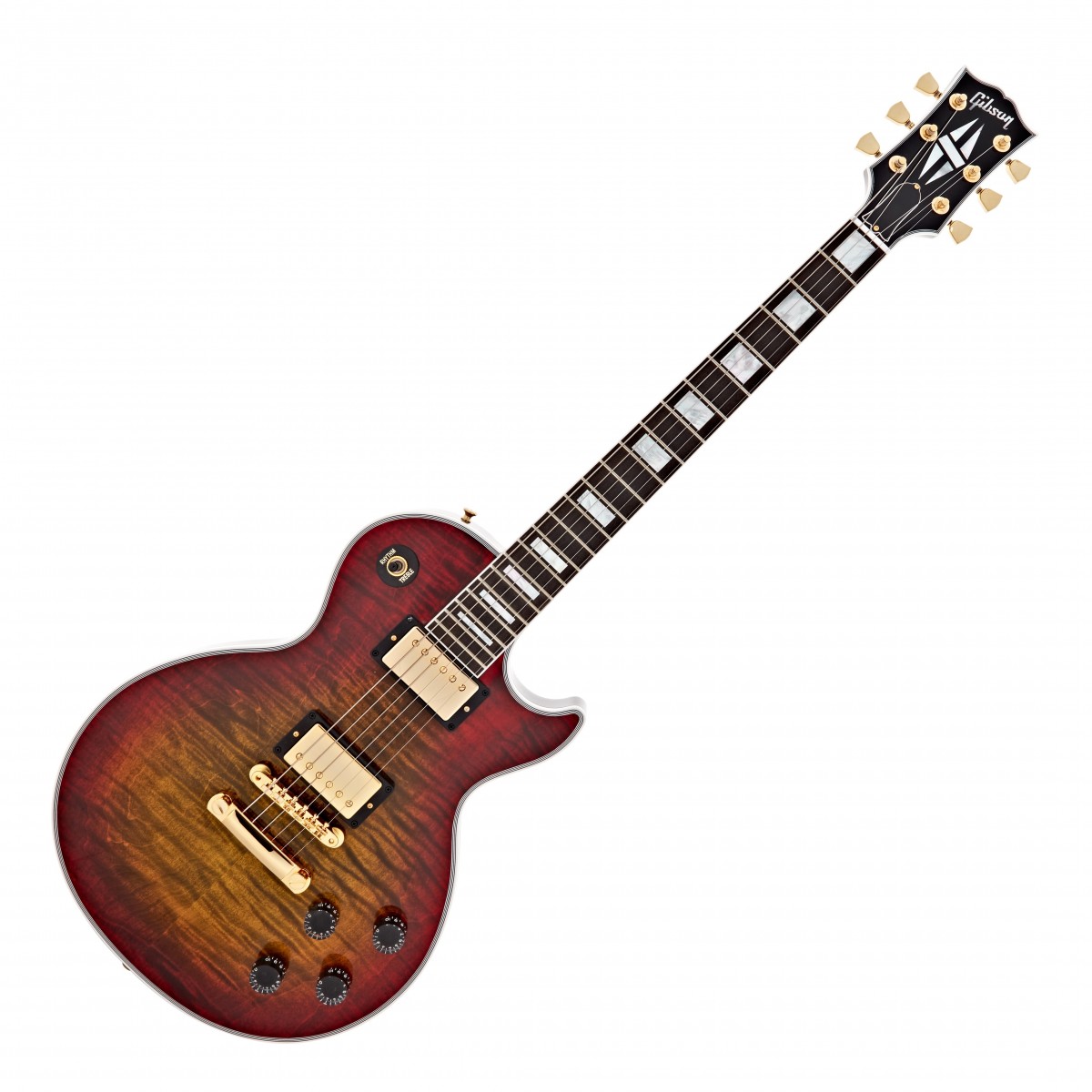 Gibson Custom Shop Gibson Custom Les Paul Axcess Custom Figured Top Ebony Fingerboard Bengal Burst