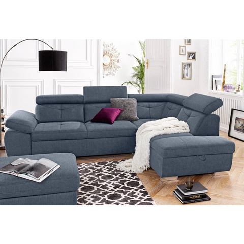 Exxpo - sofa fashion Hoekbank Spring, super comfortabel en comfortabel met arm- en hoofdsteunfunctie