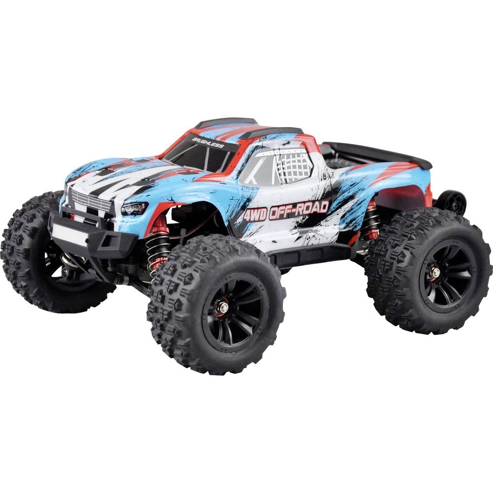 Amewi Hyper Go Monster Truck Brushless 4WD 1:16 RTR Blue/White