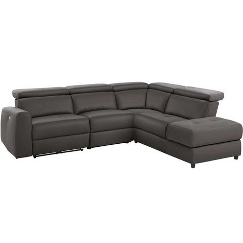 Home affaire Hoekbank Sentrano 273 cm, man. of electr. relaxfunctie en usb/kopverstelling