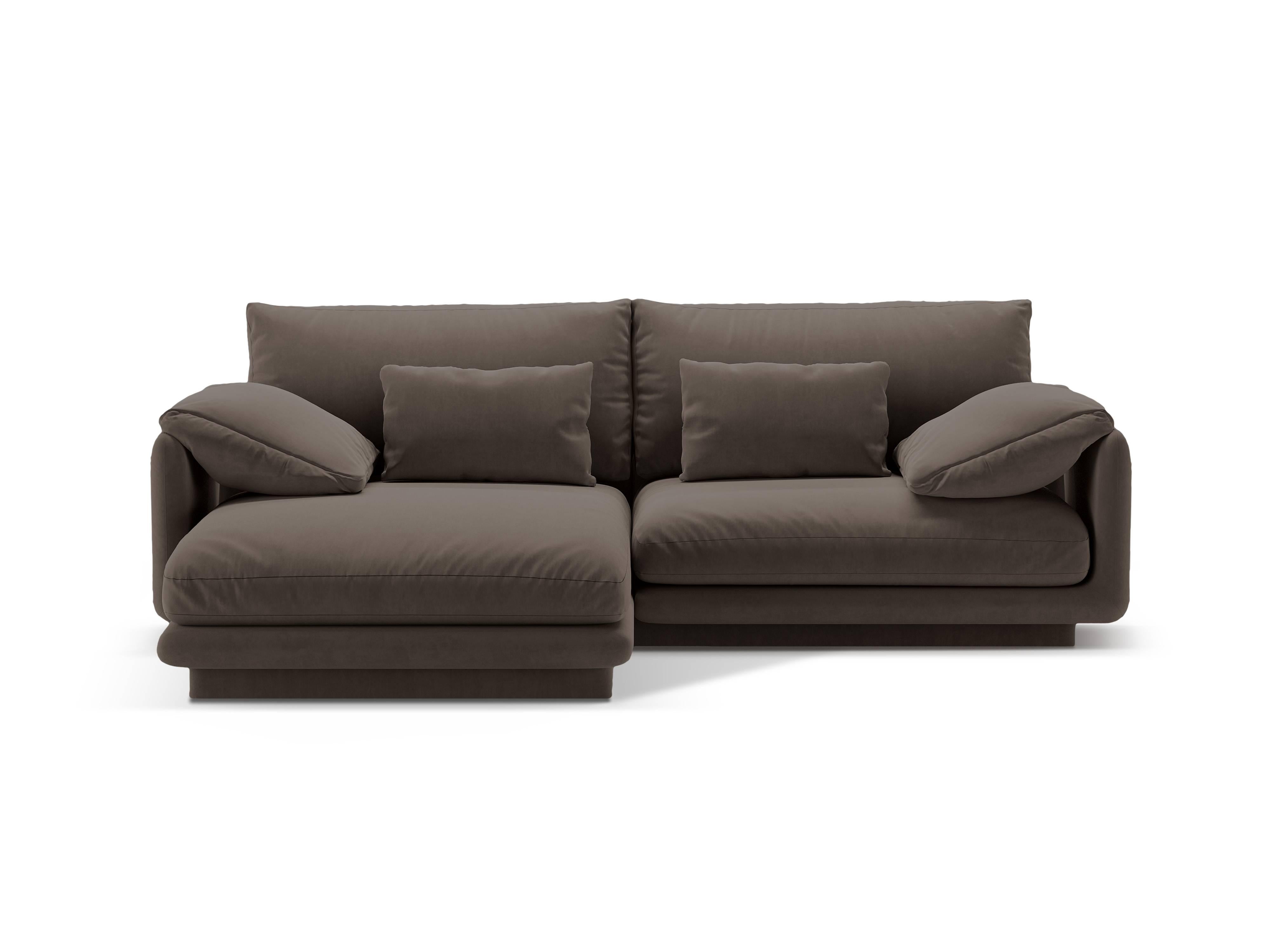 Micadoni 3-zits hoekbank Torino links velvet | 