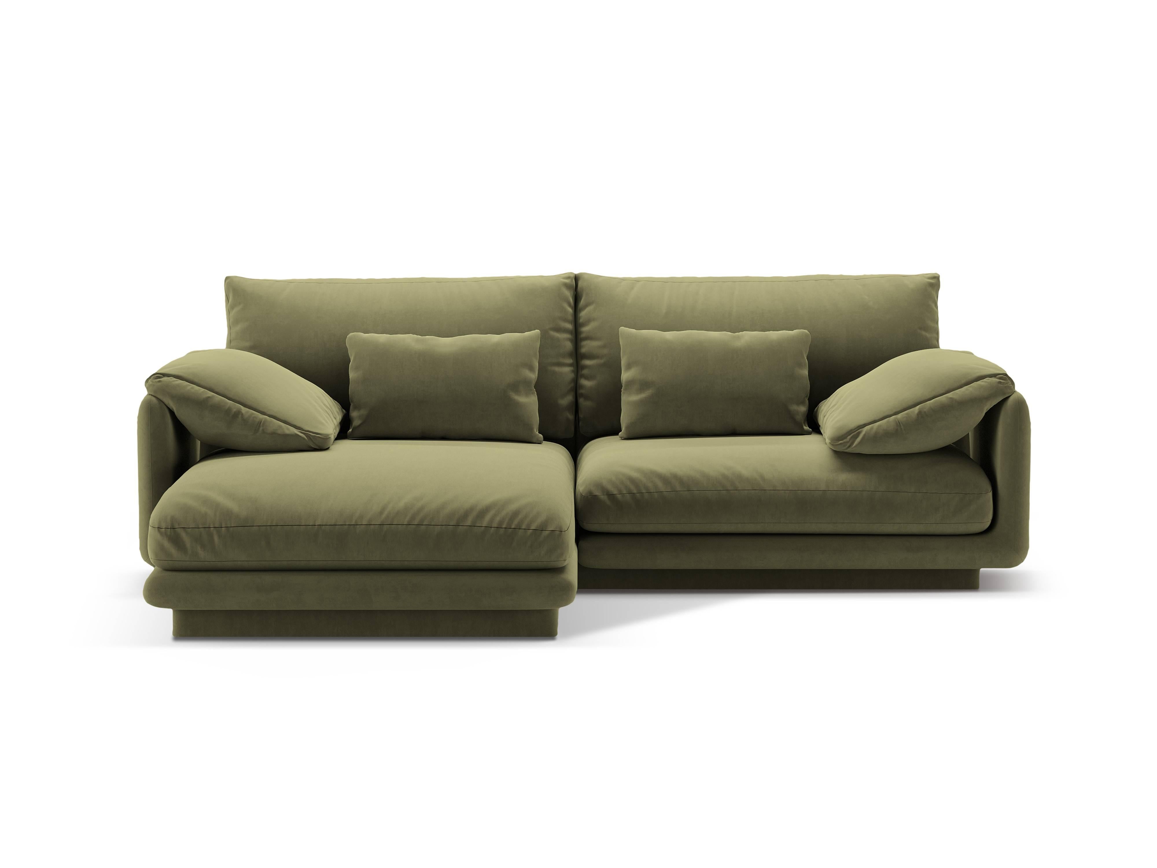 Micadoni 3-zits hoekbank Torino links velvet | 