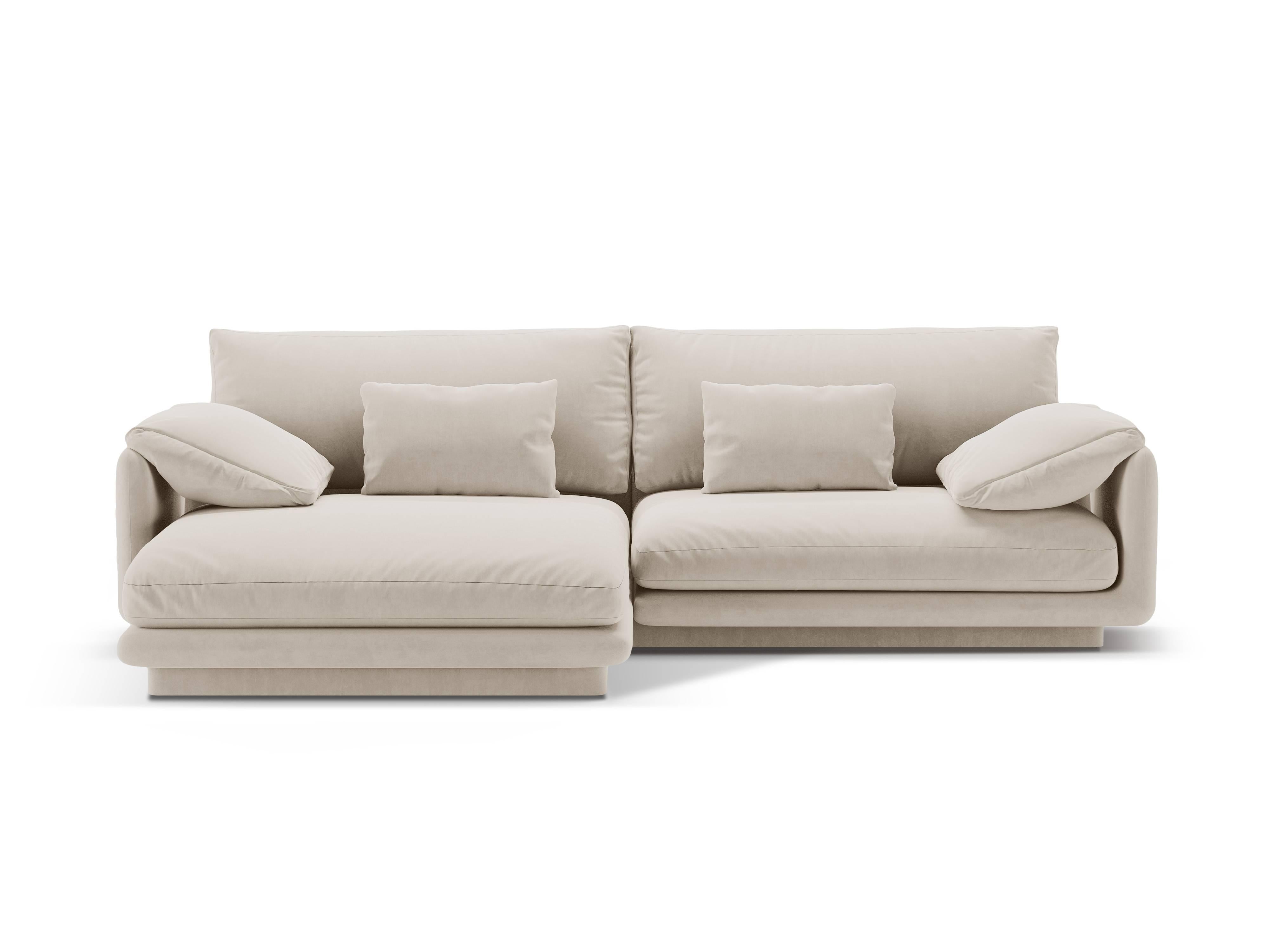 Micadoni 4-zits hoekbank Torino links velvet | 