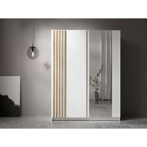 INOSIGN Kledingkast Charisy met spiegel, 4 inlegplanken en kledingstang
