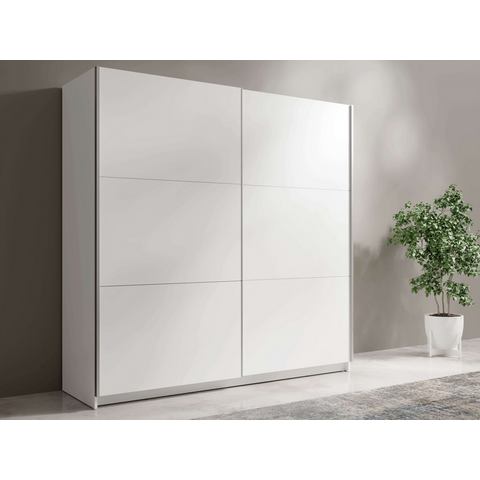 INOSIGN Kledingkast Fresno met 5 planken en kledingstang Garderobe met 2 schuifdeuren, B/H/D 200/207/62 cm
