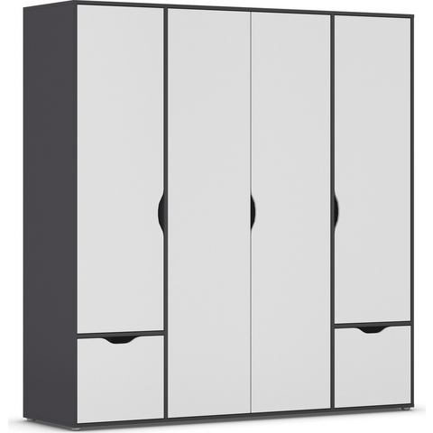 Rauch Draaideurkast Kledingkast Kast Garderobe Wasmand NARAI met Laden Greefaansluitingen voor een greeploze look TOPSELLER MADE IN GERMANY