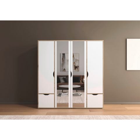 Rauch Draaideurkast Kledingkast Kast Garderobe Wasmand NARAI met Laden Greefaansluitingen voor een greeploze look TOPSELLER MADE IN GERMANY