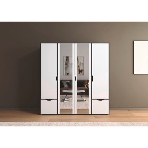 Rauch Draaideurkast Kledingkast Kast Garderobe Wasmand NARAI met Laden Greefaansluitingen voor een greeploze look TOPSELLER MADE IN GERMANY