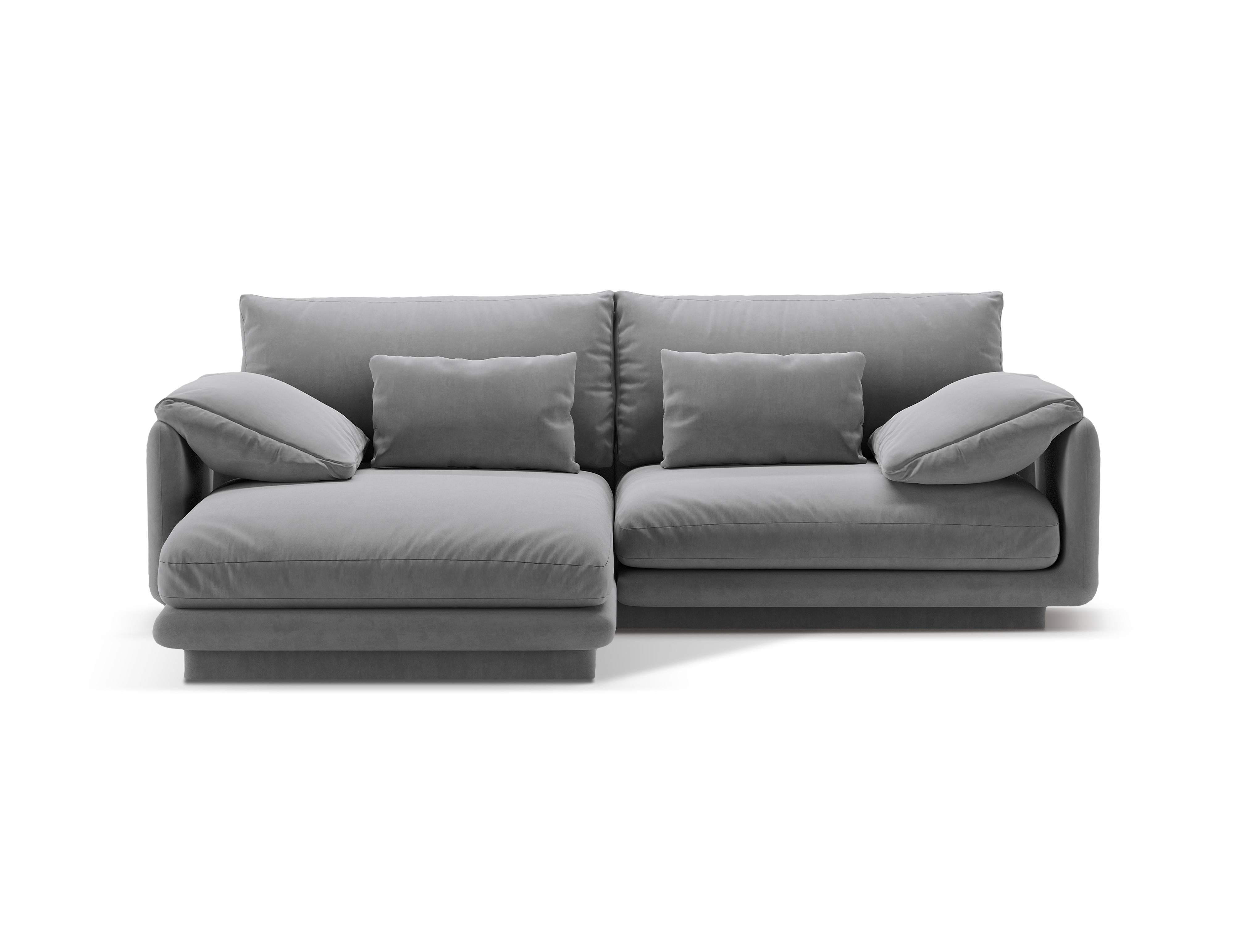 Micadoni 3-zits hoekbank Torino links velvet | 