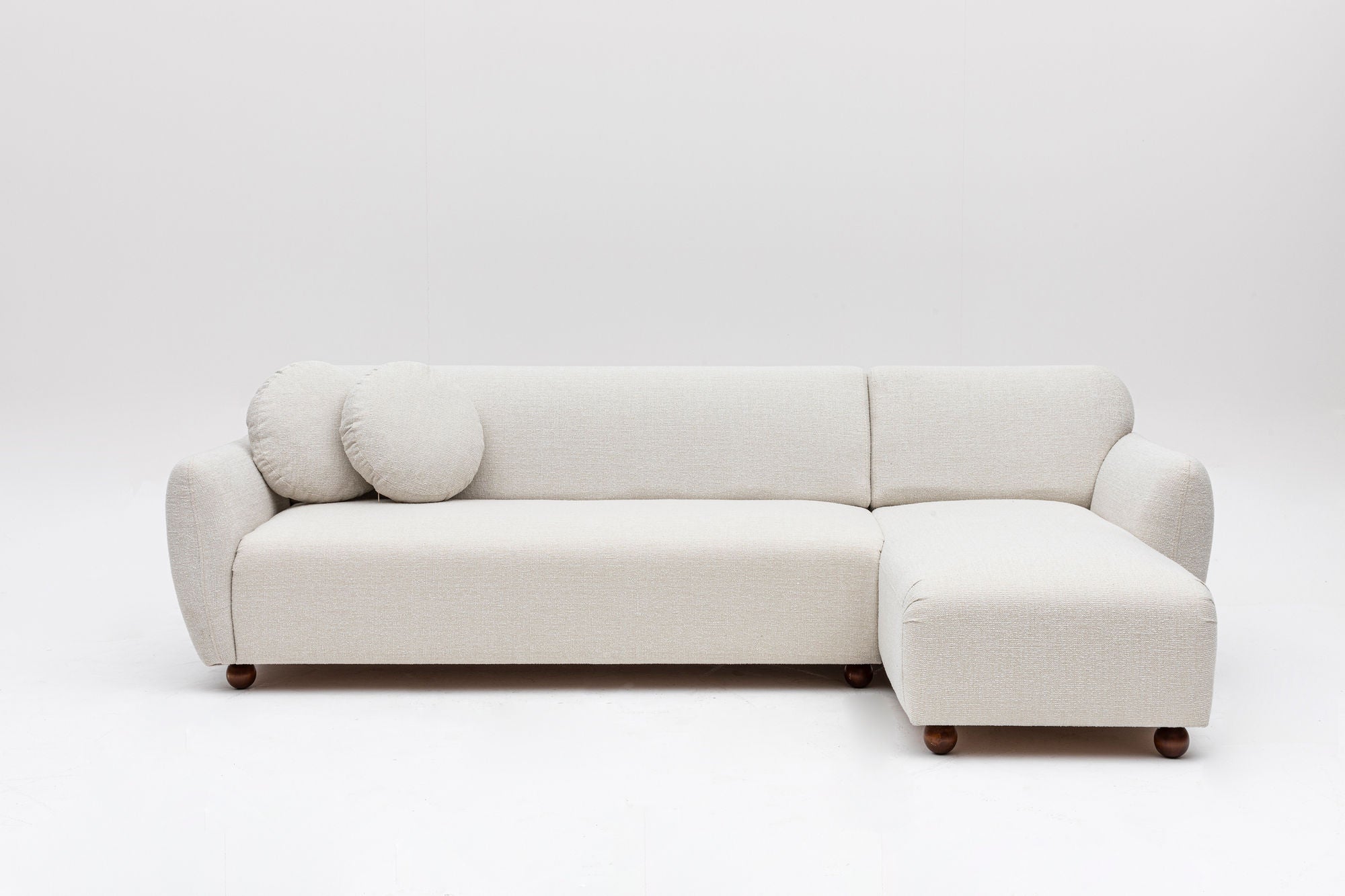 Atelier Del Sofa Hoekbank Eddy rechts bouclé | 