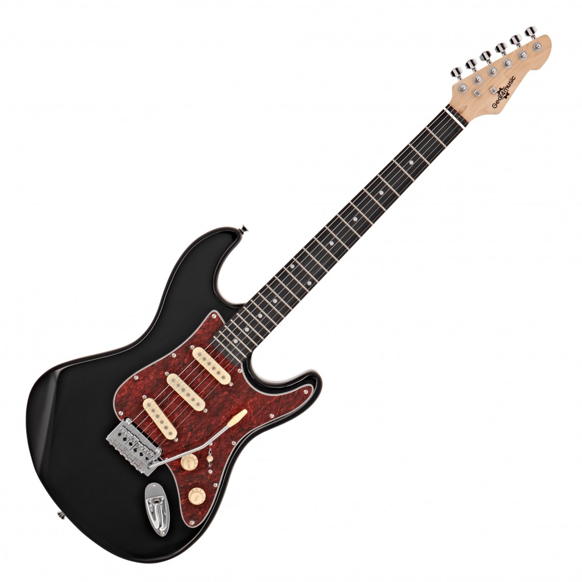 Gear4Music LA Select Elektrische Gitaar SSS van  Zwart - Zo goed als nieuw