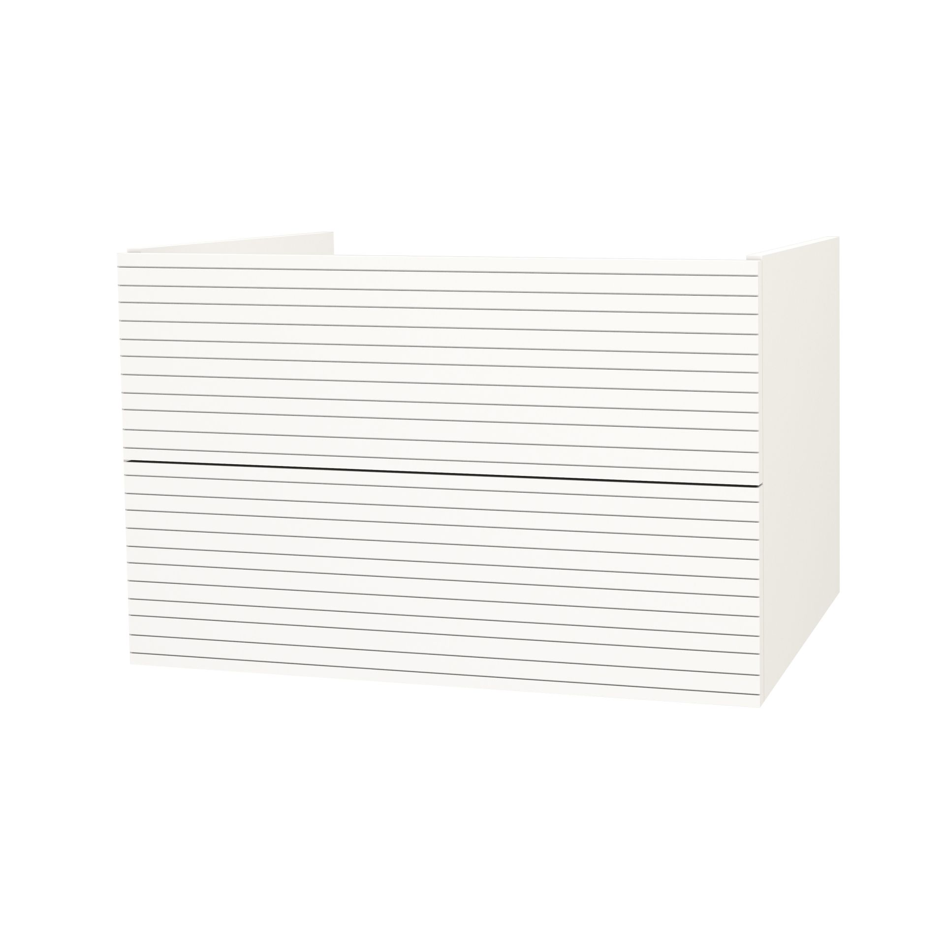 SaniGoods Maisy onderkast met ribbelfront 80cm wit