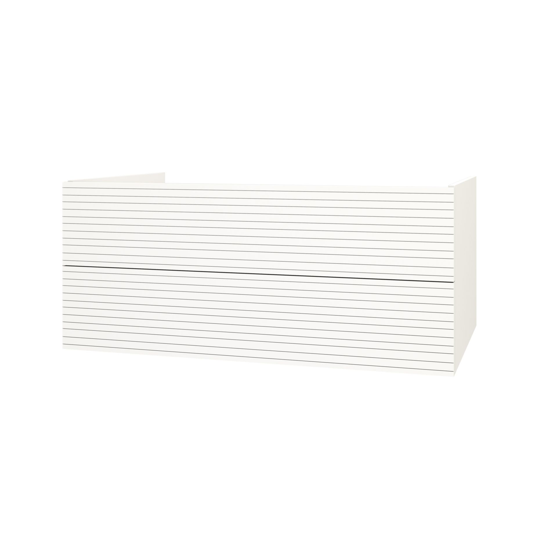 SaniGoods Maisy onderkast met ribbelfront 120cm wit