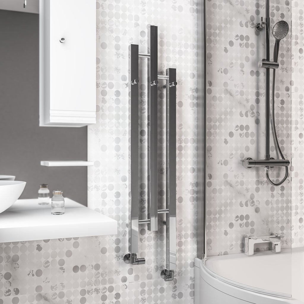 Eastbrook Conwy design radiator 22x120cm 244W chroom
