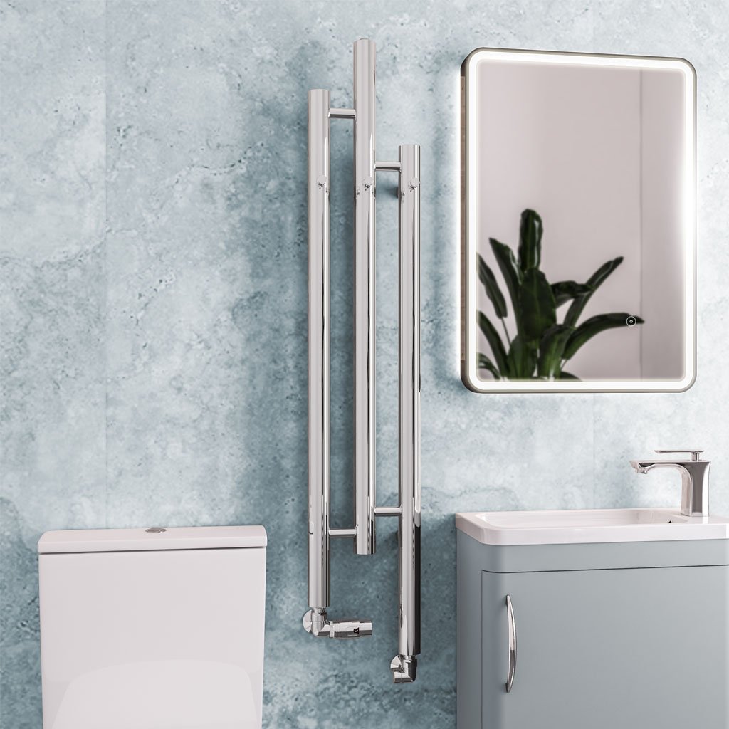 Eastbrook Portchester design radiator 22x120cm 275W chroom