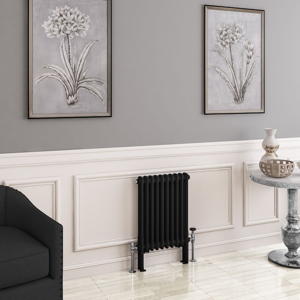 Eastbrook Imperia 2 koloms radiator 45x60cm 639W zwart mat