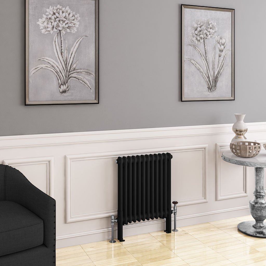 Eastbrook Imperia 2 koloms radiator 55x60cm 767W zwart mat