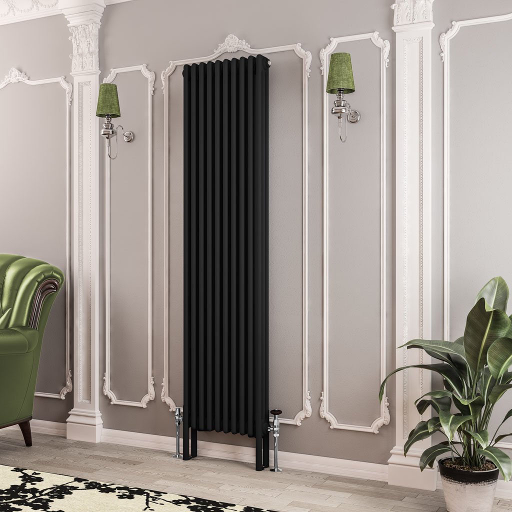 Eastbrook Imperia 3 koloms radiator 45x180cm 2623W zwart mat